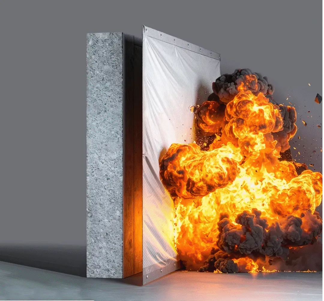 Blast-mitigating fabric
