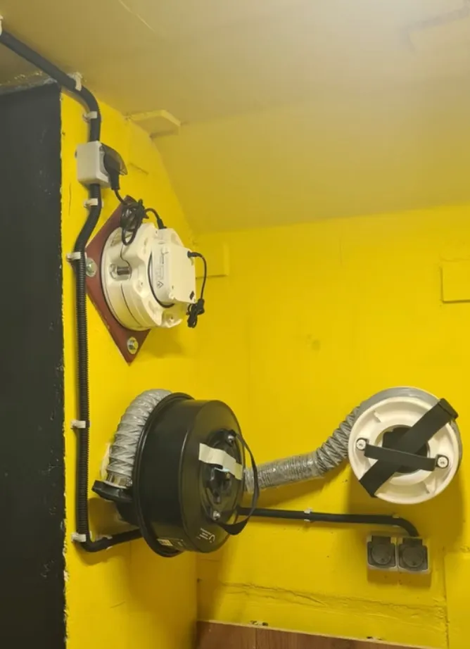 NBC SAFE 360 filtrēšanas un ventilācijas sistēma mazām patvernēm.