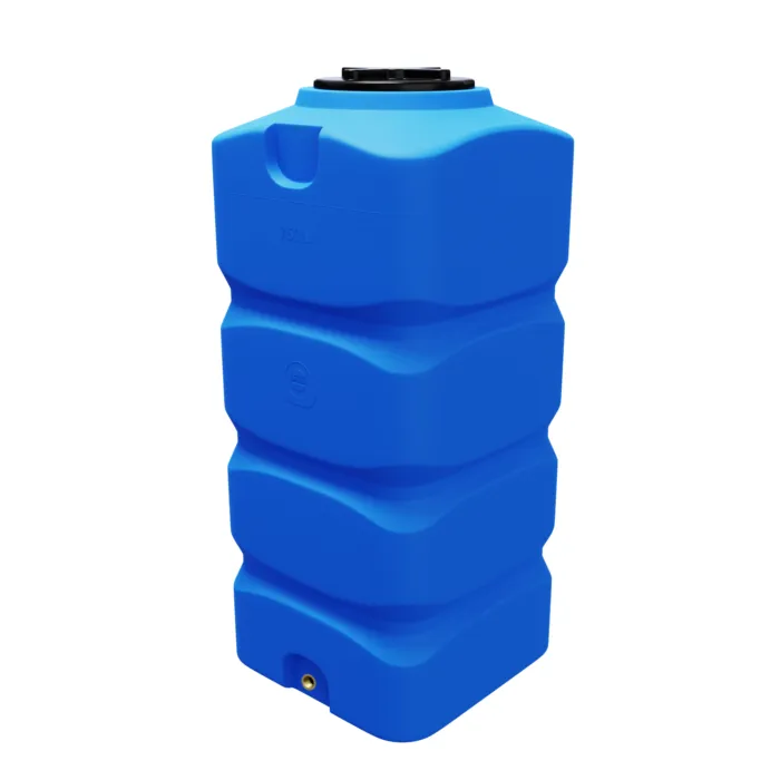 Plastmasas tvertne 750L dzeramā ūdens uzglabāšanai.