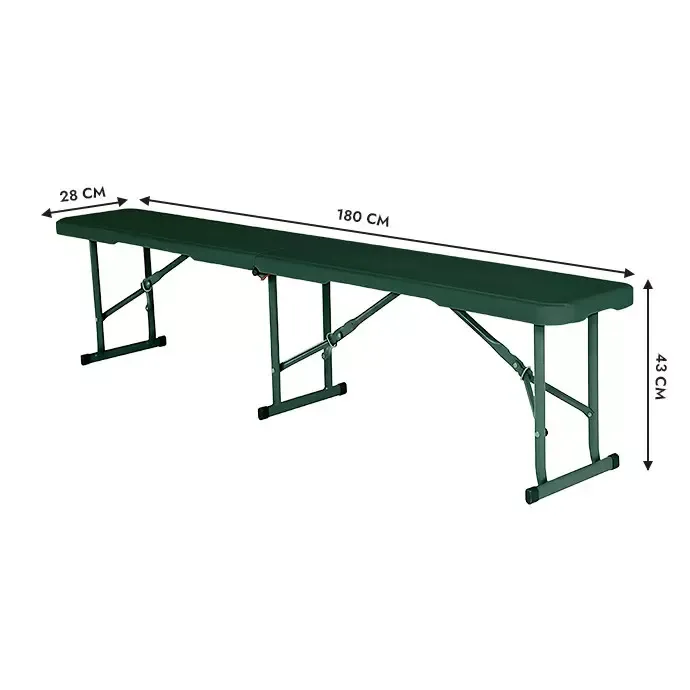 Folding bench 180 green — 2