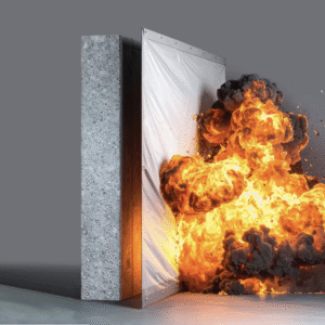 Sprādzienu mazinošs audums